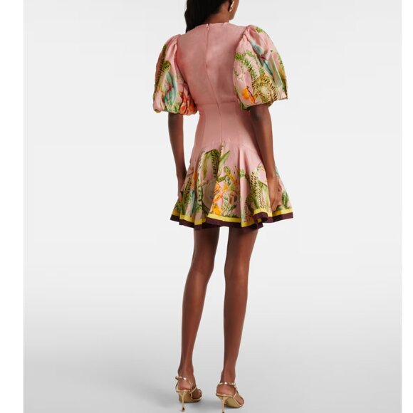 Alémais Papaya linen-blend minidress - Picture 5 of 16